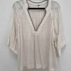 WOMENS FREE PEOPLE BOHO TOP SIZE M